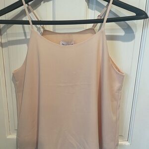 Veronica M Women’s S Elegant Cream Spaghetti Strap Top